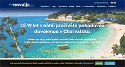 Desktop Screenshot of novalja.cz