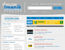 Tablet Screenshot of imenik.novalja.info